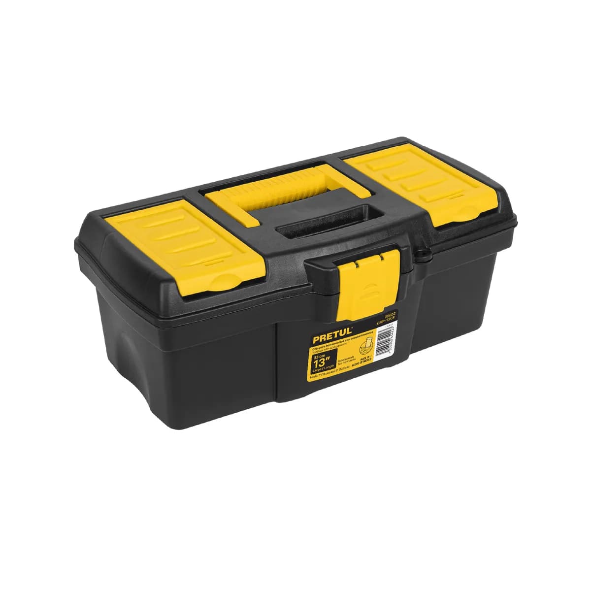Caja para Herramientas 13" con Compartimentos Pretul - 20602