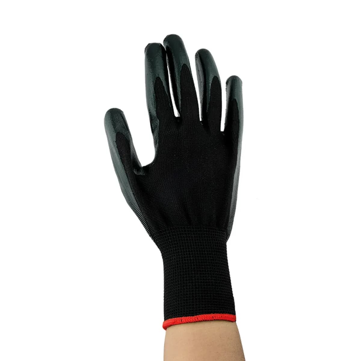 Guante de Nylon Negro Talla Mediana BYP - GNB08