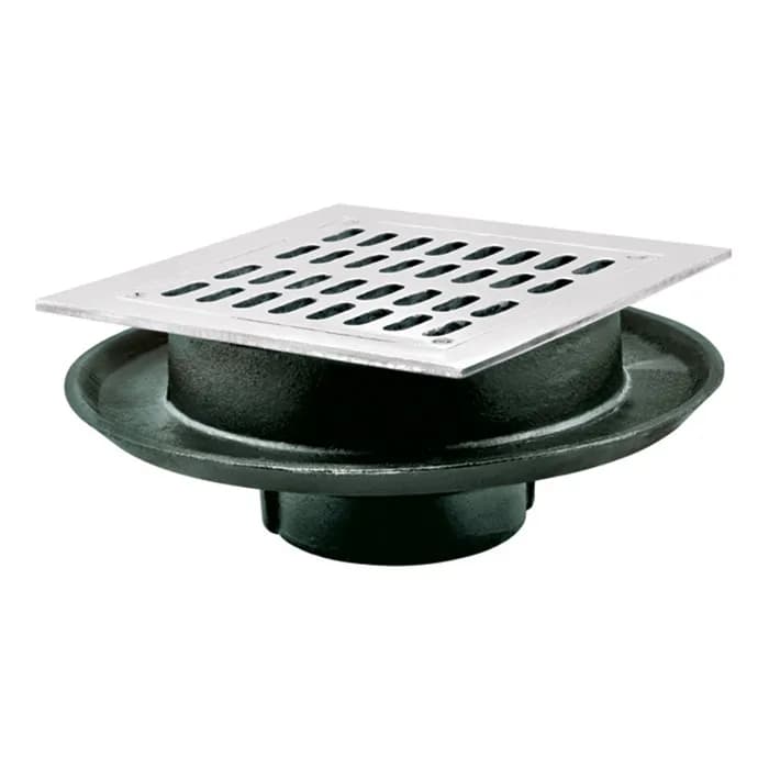 Coladera Cuadrada con Sello de Campana Helvex - H2584