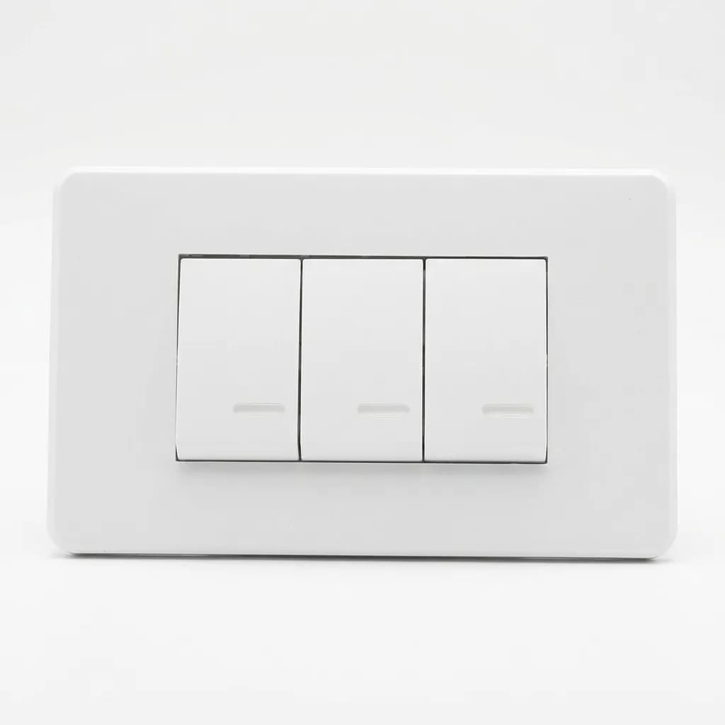 2 Apagadores Sencillos y 1 Escalera Blanco Argos