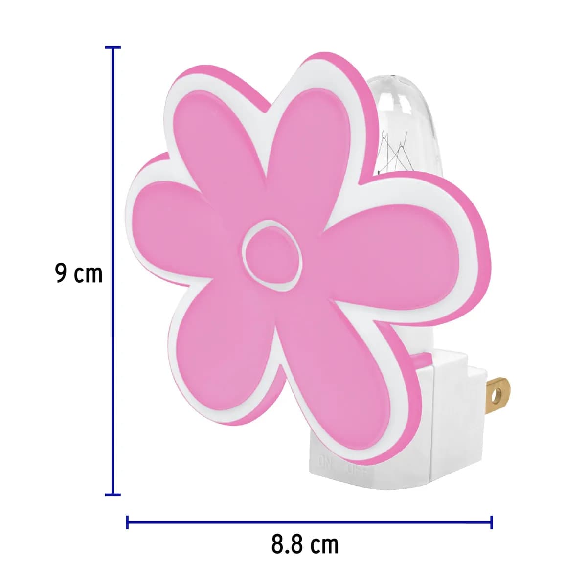 Luz de Noche con Lámpara E12 Diseño Flor Volteck - 46130