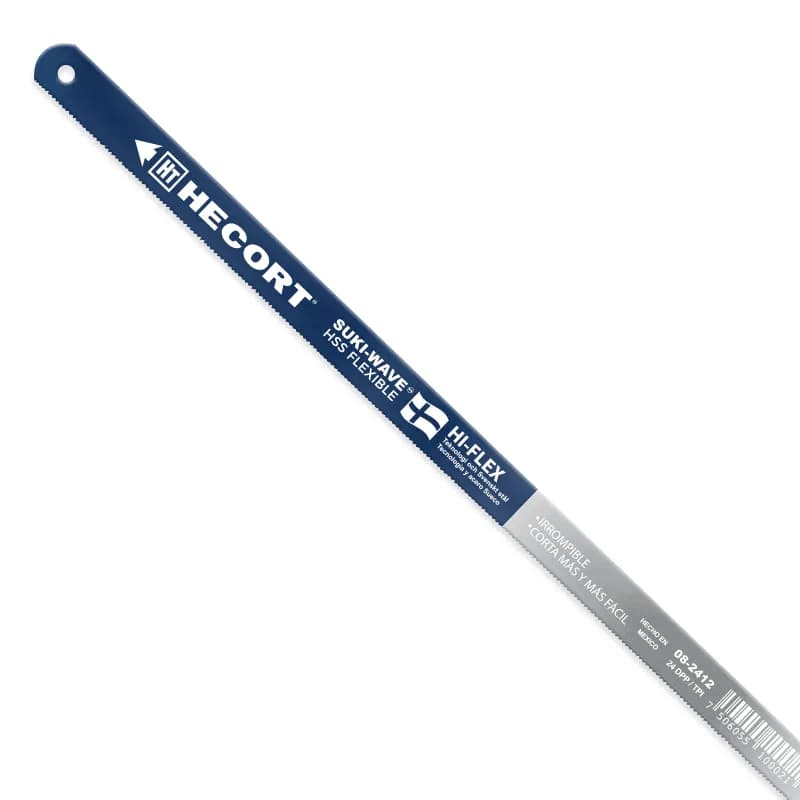 Segueta Manual HECORT Hiflex 18 Dientes para Corte de Metal Alta Durabilidad