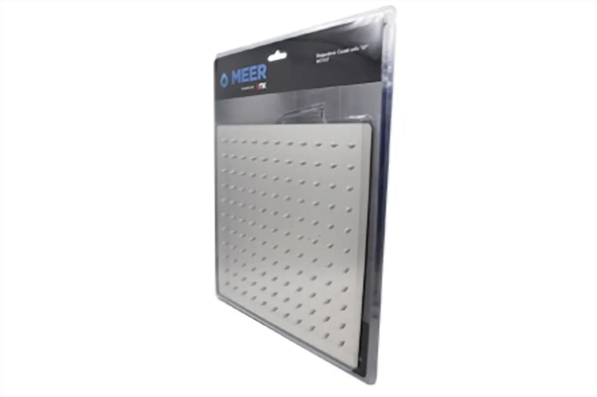 Regadera Cuadrada 10" de Acero Inoxidable Deluxe MEER - RC107