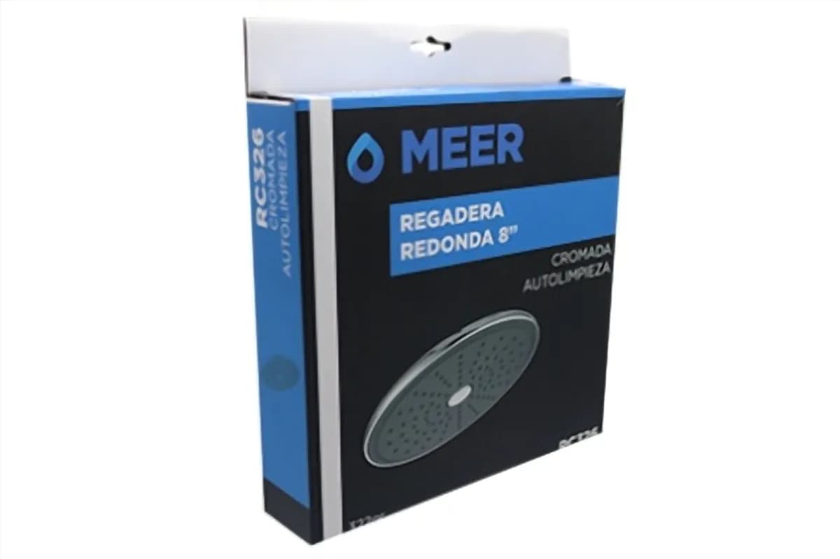 Regadera Redonda 8" Autolimpiable MEER - RC326