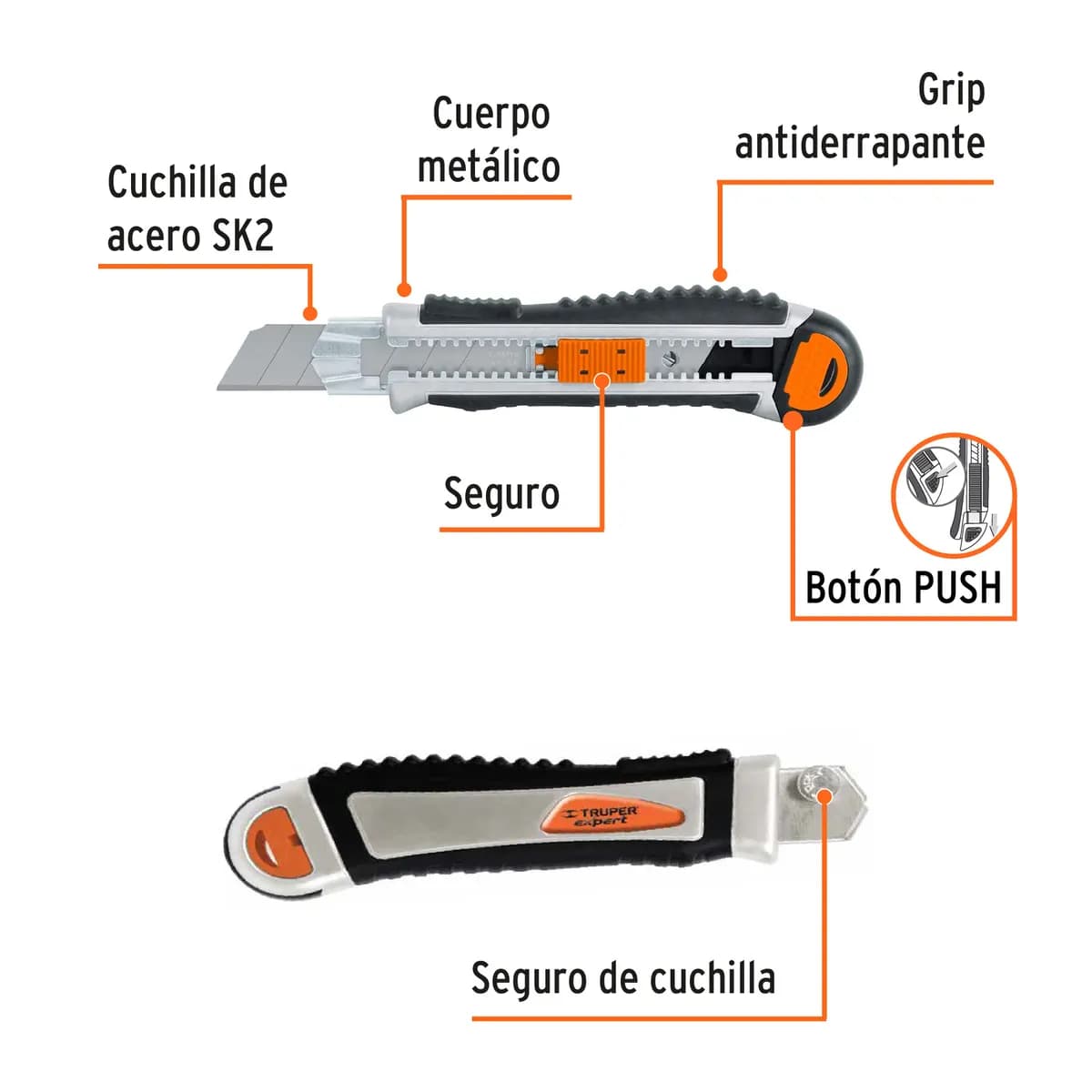 Cutter Truper Expert Trabajo Pesado 25 mm - 17902