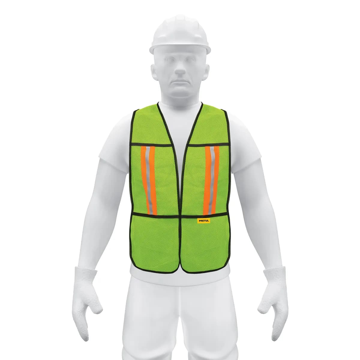 Chaleco de Seguridad con Cintas Reflejantes Verde Pretul - 21026