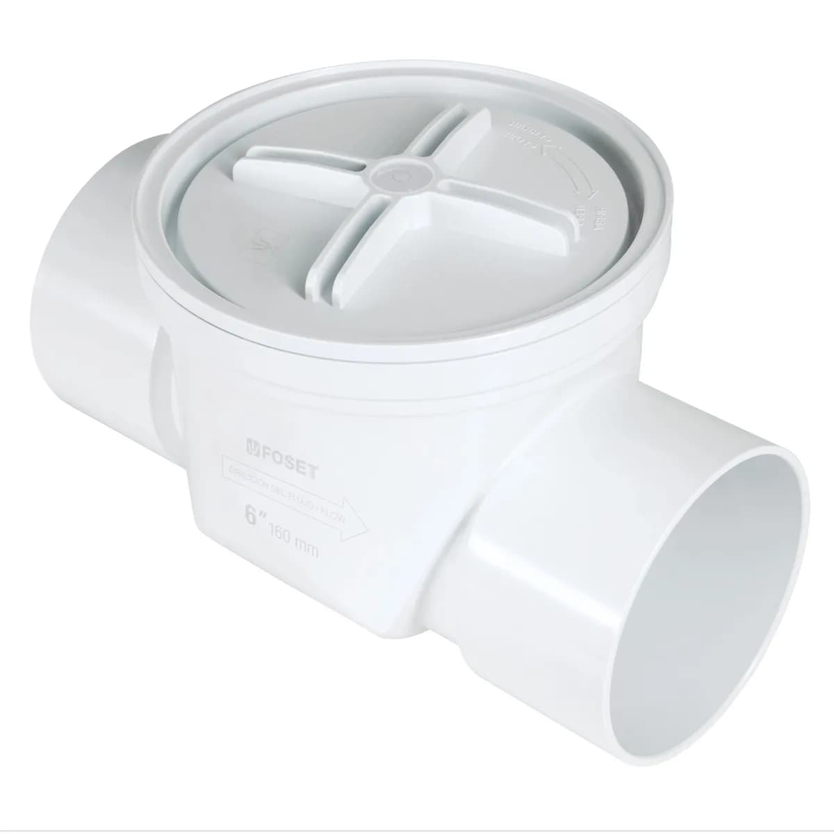 Válvula Antirretorno de ABS 6" Foset - 46469