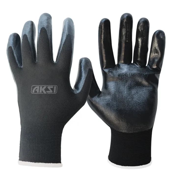 Guante de Nylon con Nitrilo Talla G AKSI - 103716