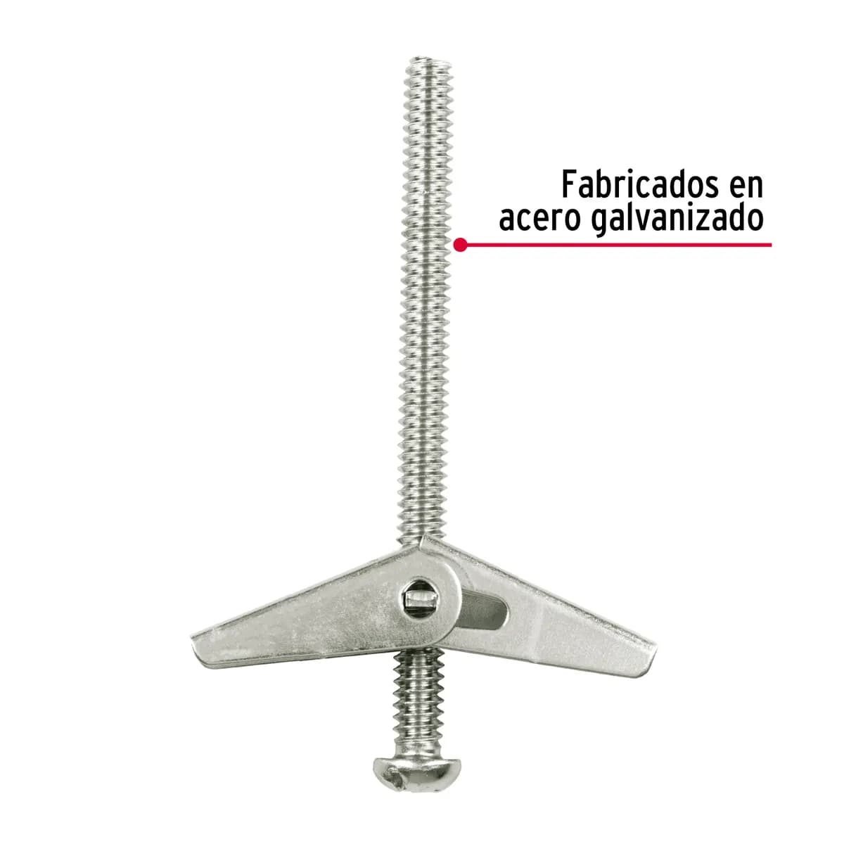 Bolsa con 4 Sujetadores Mariposa 1/4" x 3" Fiero - 47360