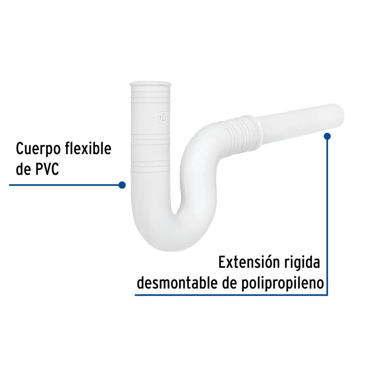 Céspol Flexible 1 1/4" con Extensión para Lavabo Foset - 49947
