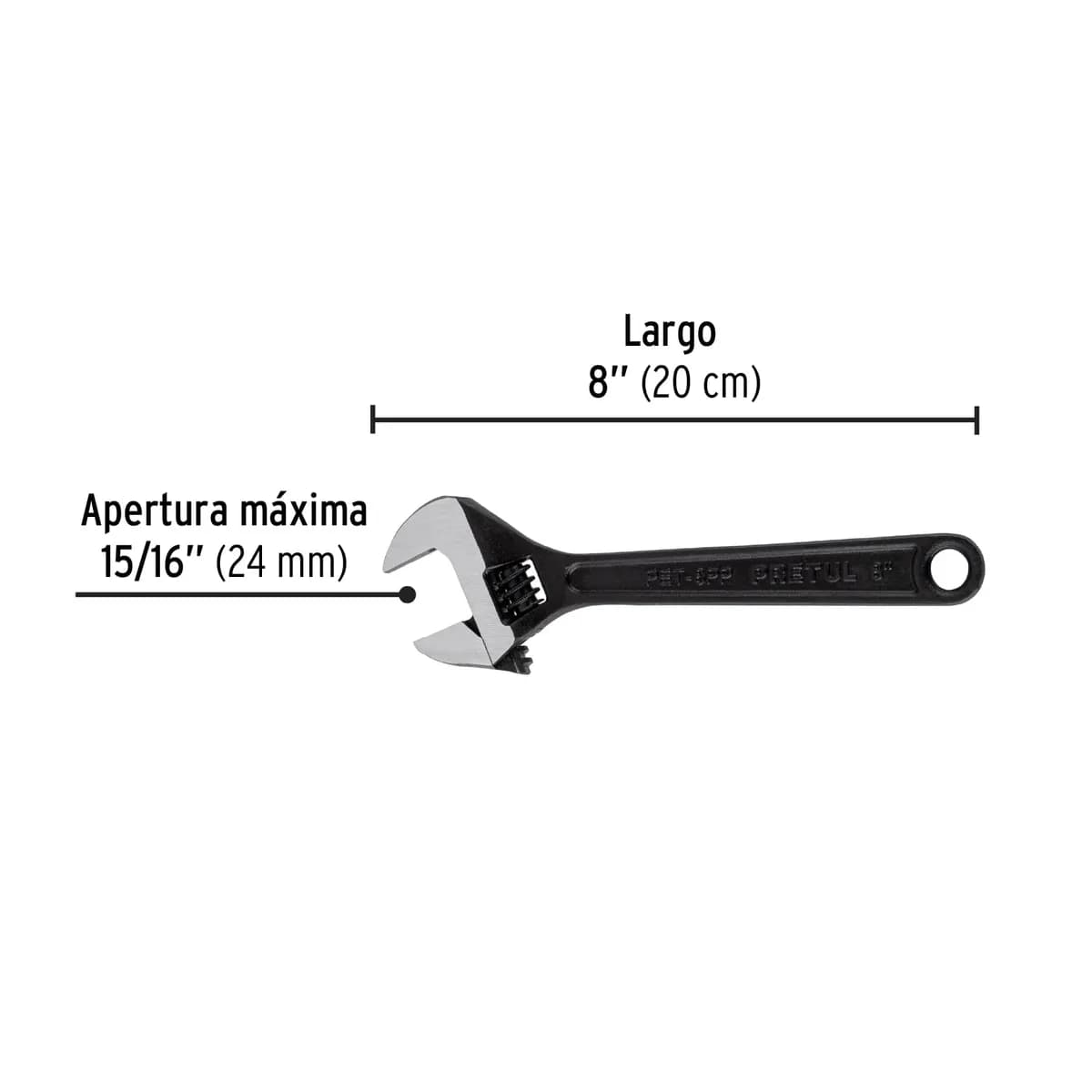 Perico Pavonado 8" Pretul - 21823