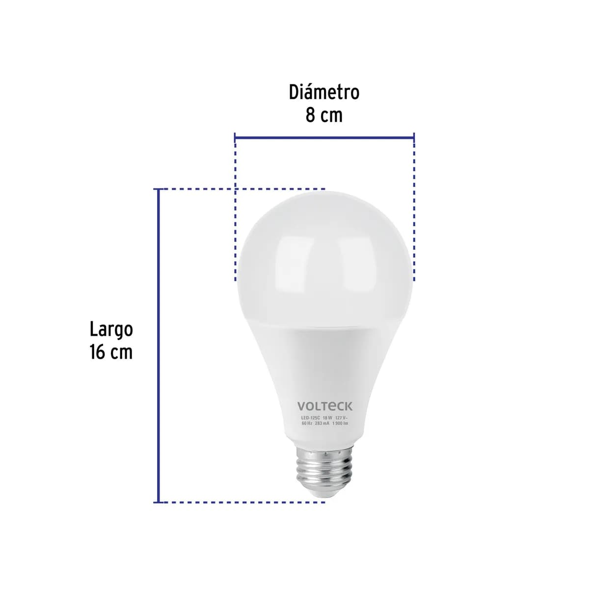 Foco LED 18 W (125 W) 3000 K 1900 lm Luz Cálida Volteck - 48459