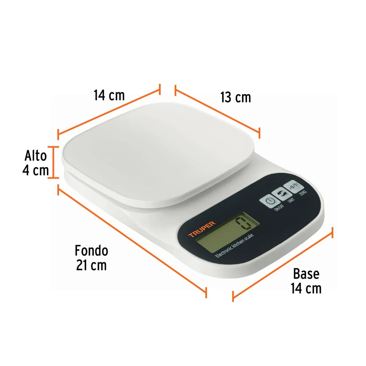 Báscula Digital para Cocina 5 kg Truper - 15161
