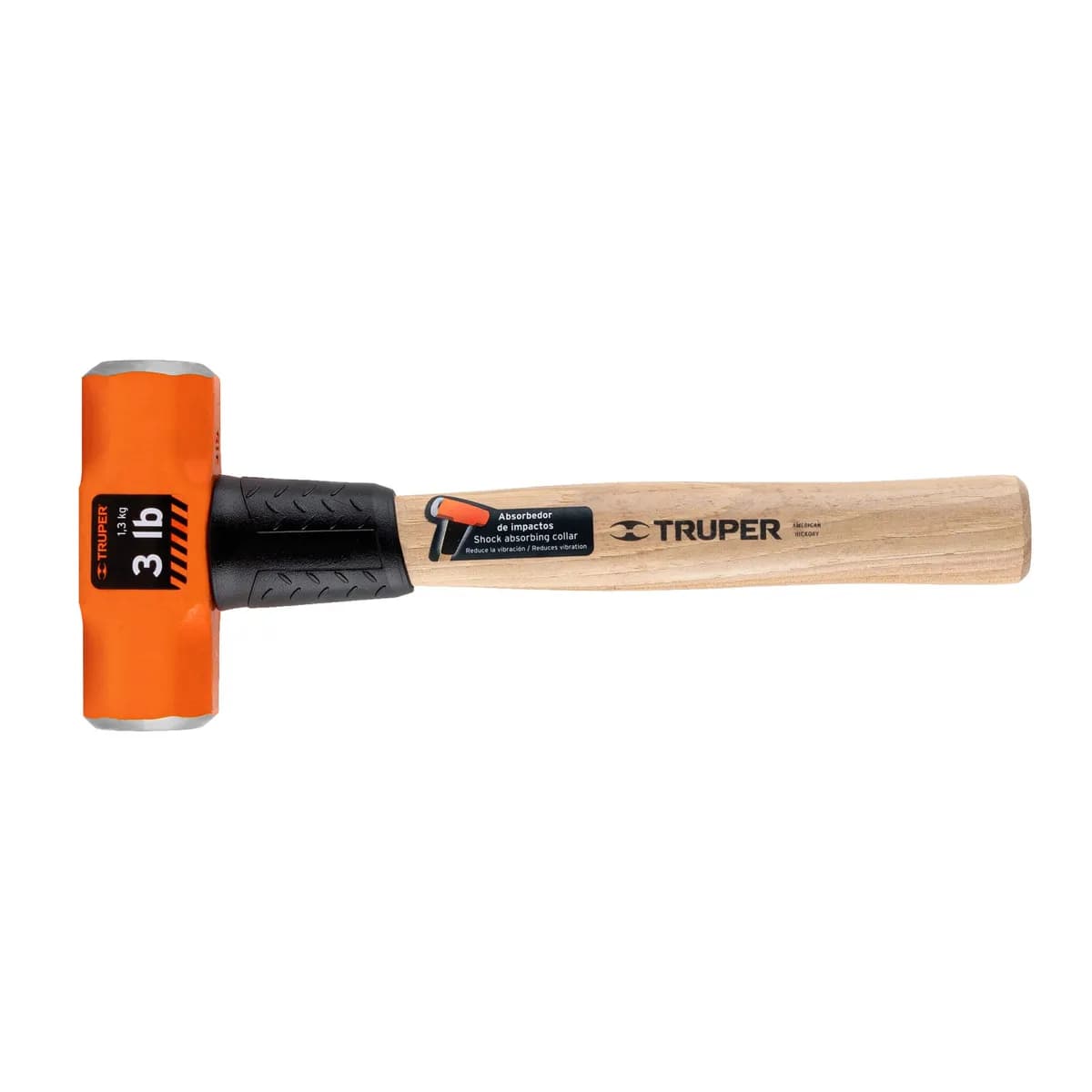Marro Octagonal 3 lb 12" Mango de Madera Truper - 16507