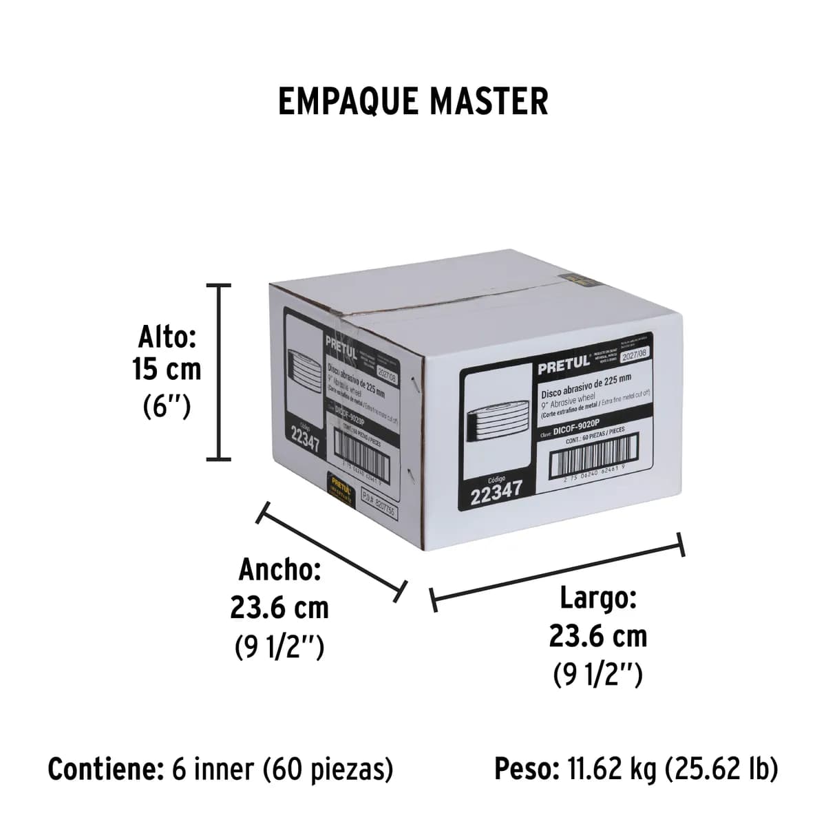 Disco Tipo 41 de 9" x 2 mm Pretul - 22347