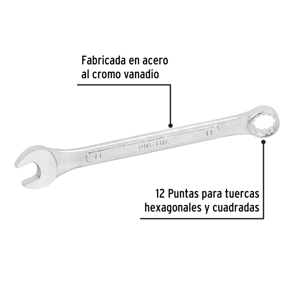 Llave Combinada 11 mm Pretul LL-2011MP - 21905