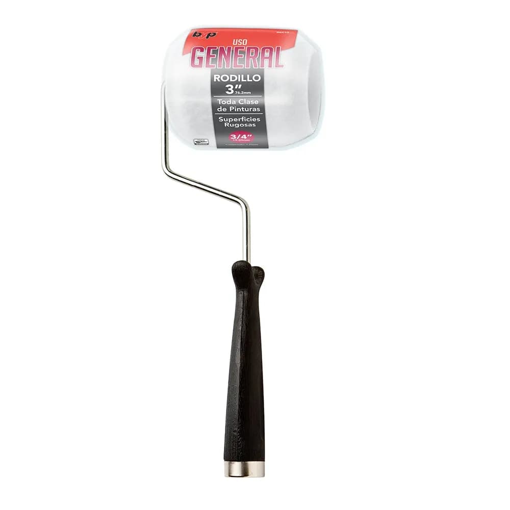 Rodillo de Felpa Corto 3" x 3/4" BYP - REC13