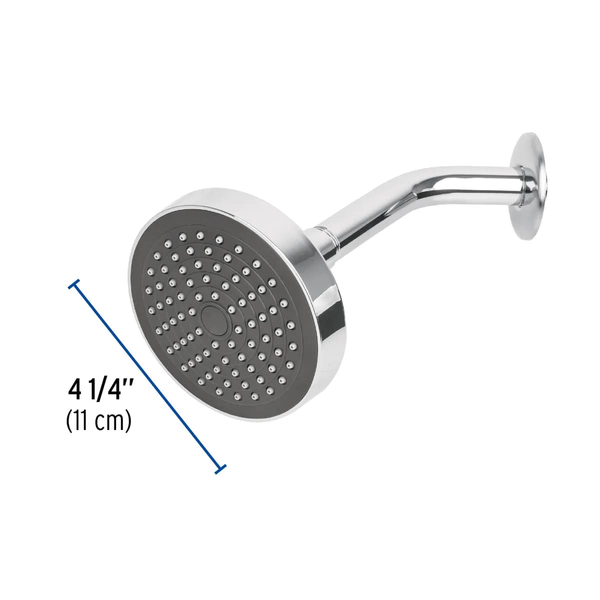 Regadera Redonda 4 1/4" con Brazo y Chapetón Foset - 45067