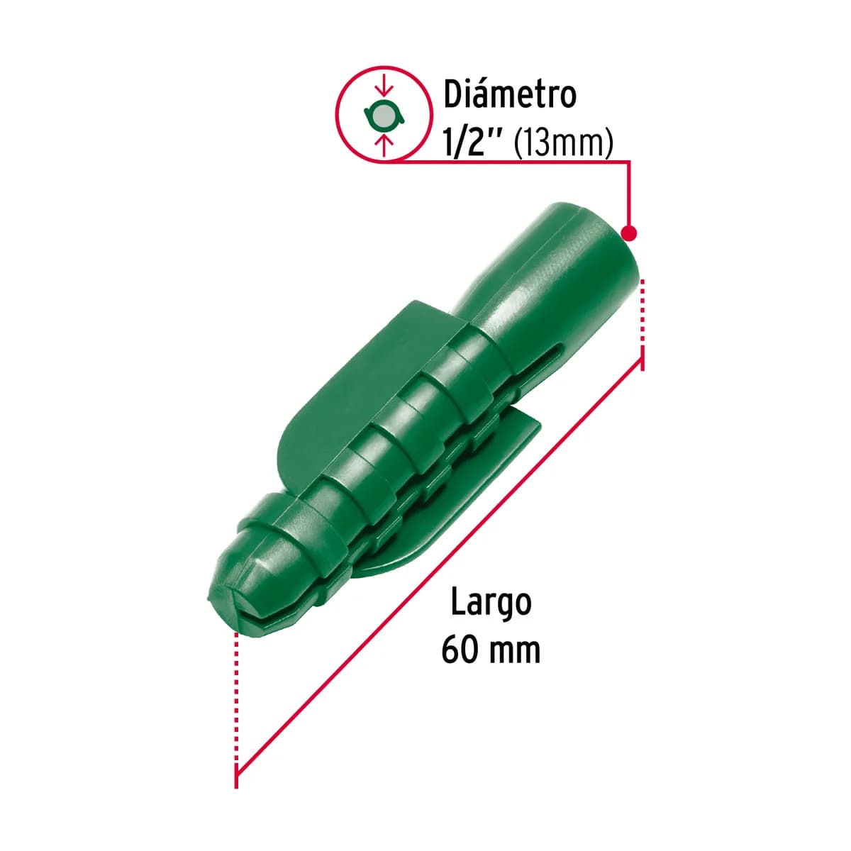 Bolsa con 50 Taquetes de Plástico 1/2" Fiero - 40164