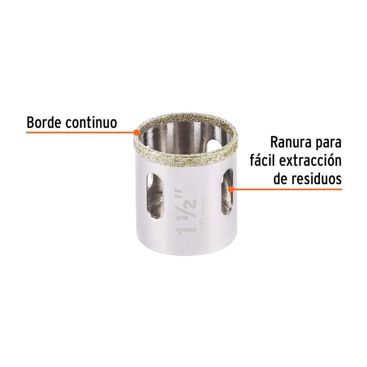 Brocasierra de Diamante Borde Continuo 1 1/2" Truper - 17130