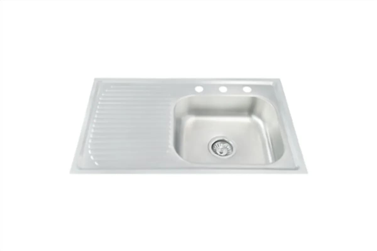 Tarja Sencilla 80x50 cm con Escurridor Izquierdo MEER - TSEI8050