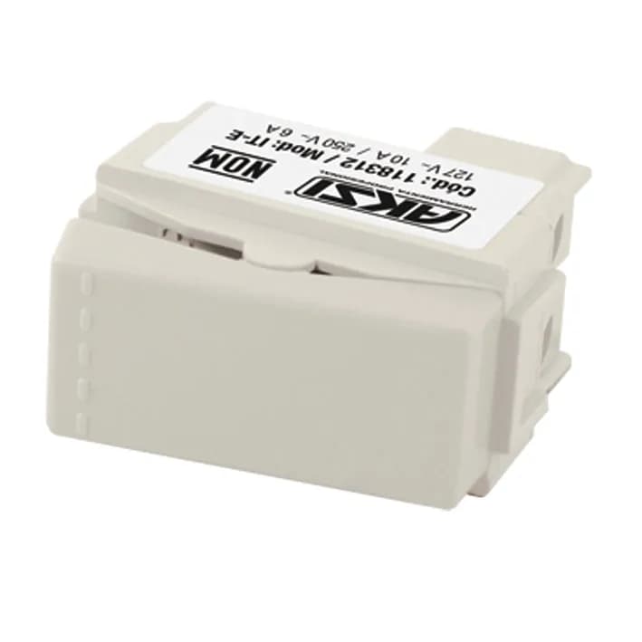 Apagador de Escalera de Tecla 127V/10A Blanco AKSI - 118314