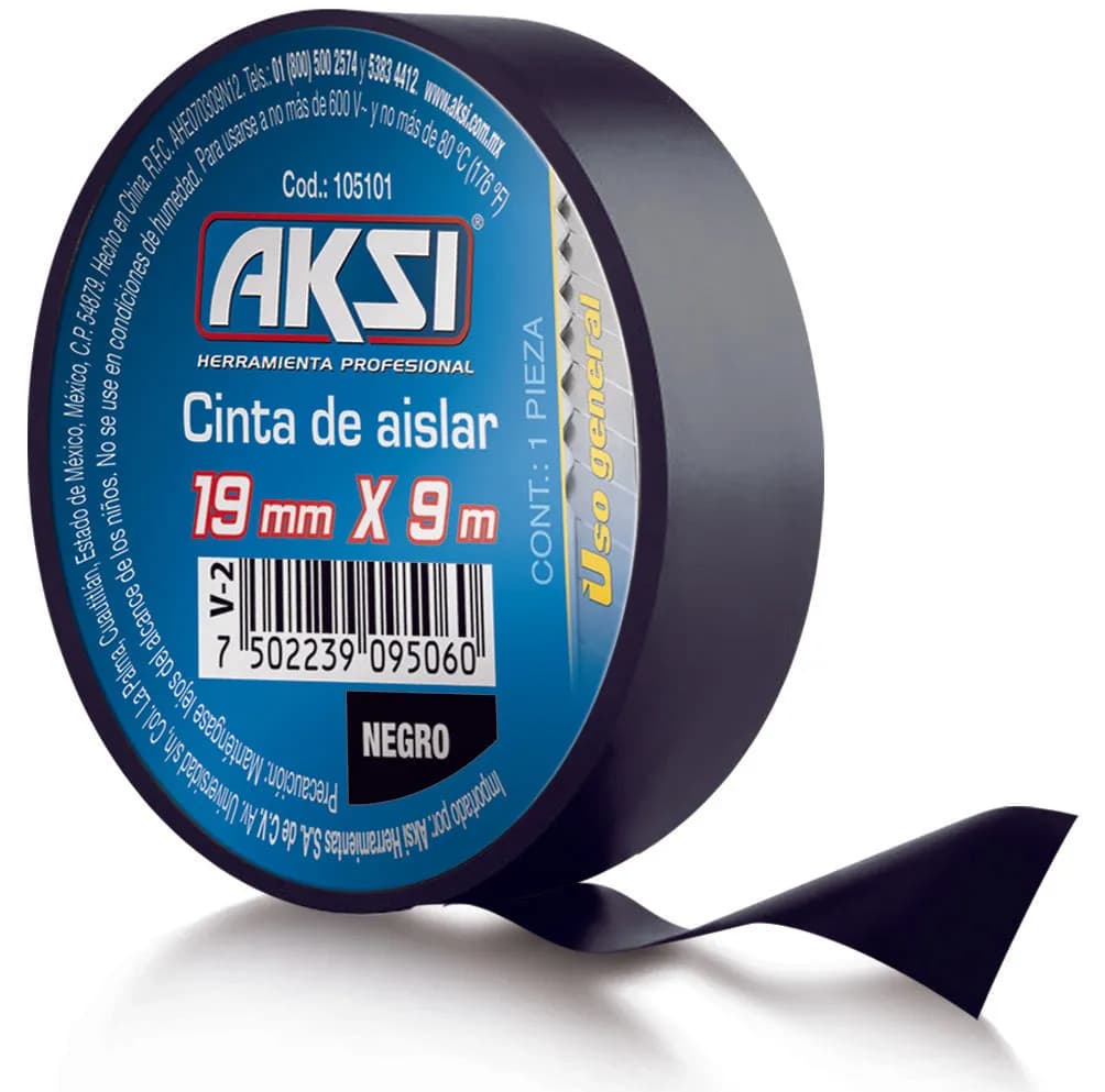 Cinta de Aislar Azul 19 mm x 18 Metros AKSI - 105105
