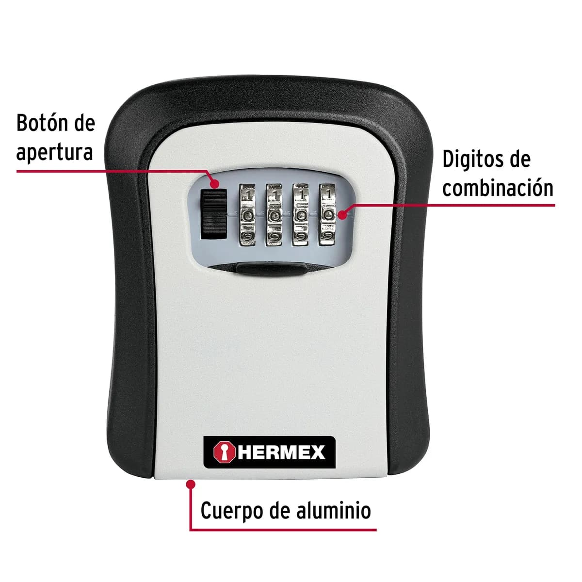 Caja de Combinación Guardallaves 12 cm Truper - 45328