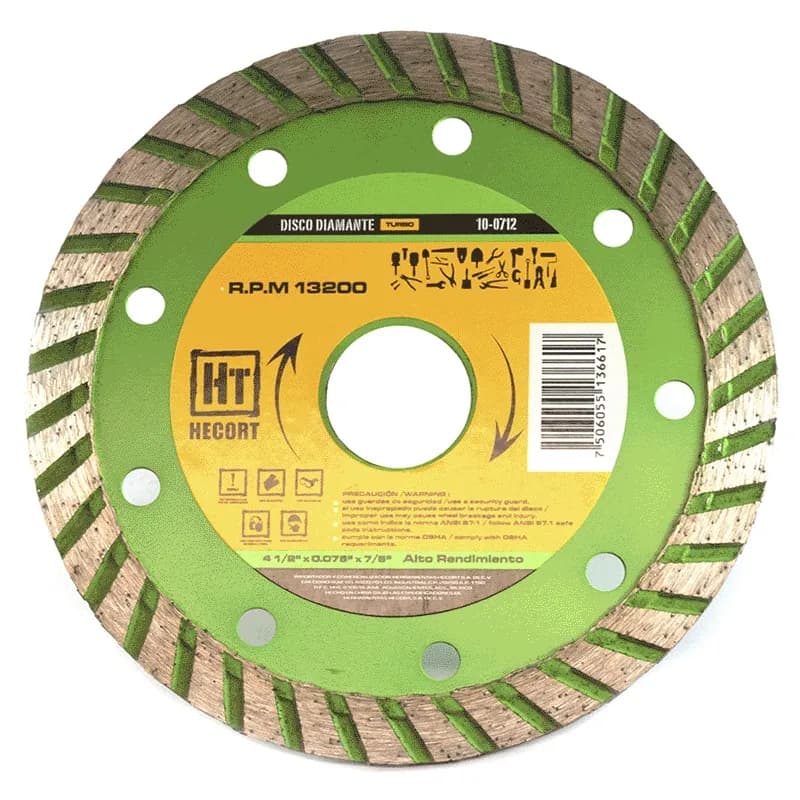 Disco Diamante Turbo 4 1/2" HECORT - 100712