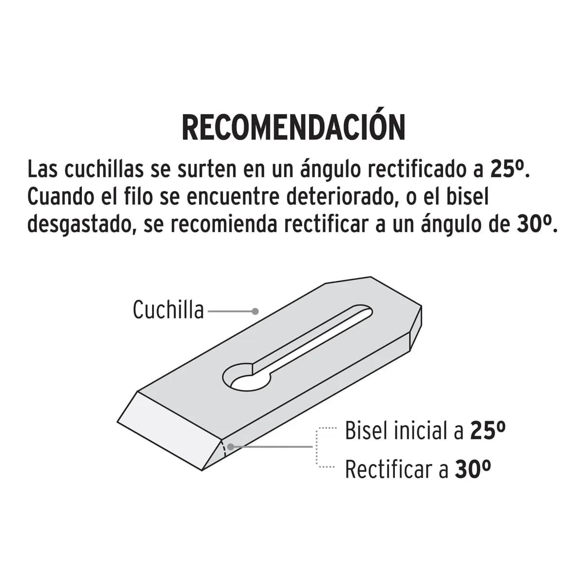 Cuchilla para Cepillo Carpintero #4 y #5 Truper - 12033