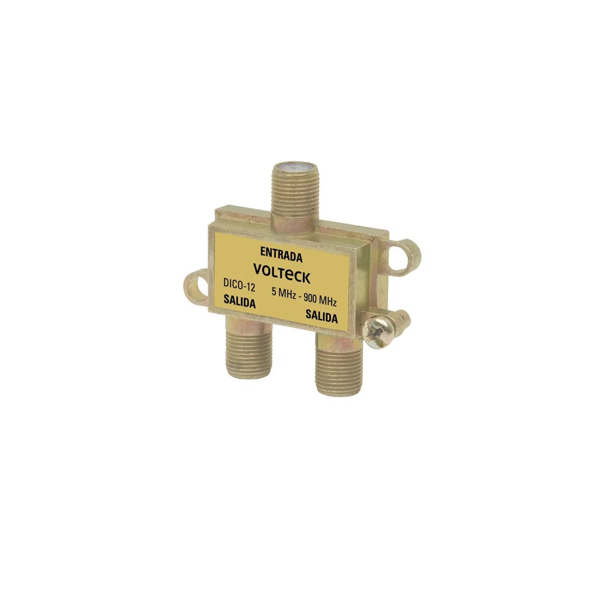 Divisor Coaxial de 1 Entrada y 2 Salidas Volteck - 48475