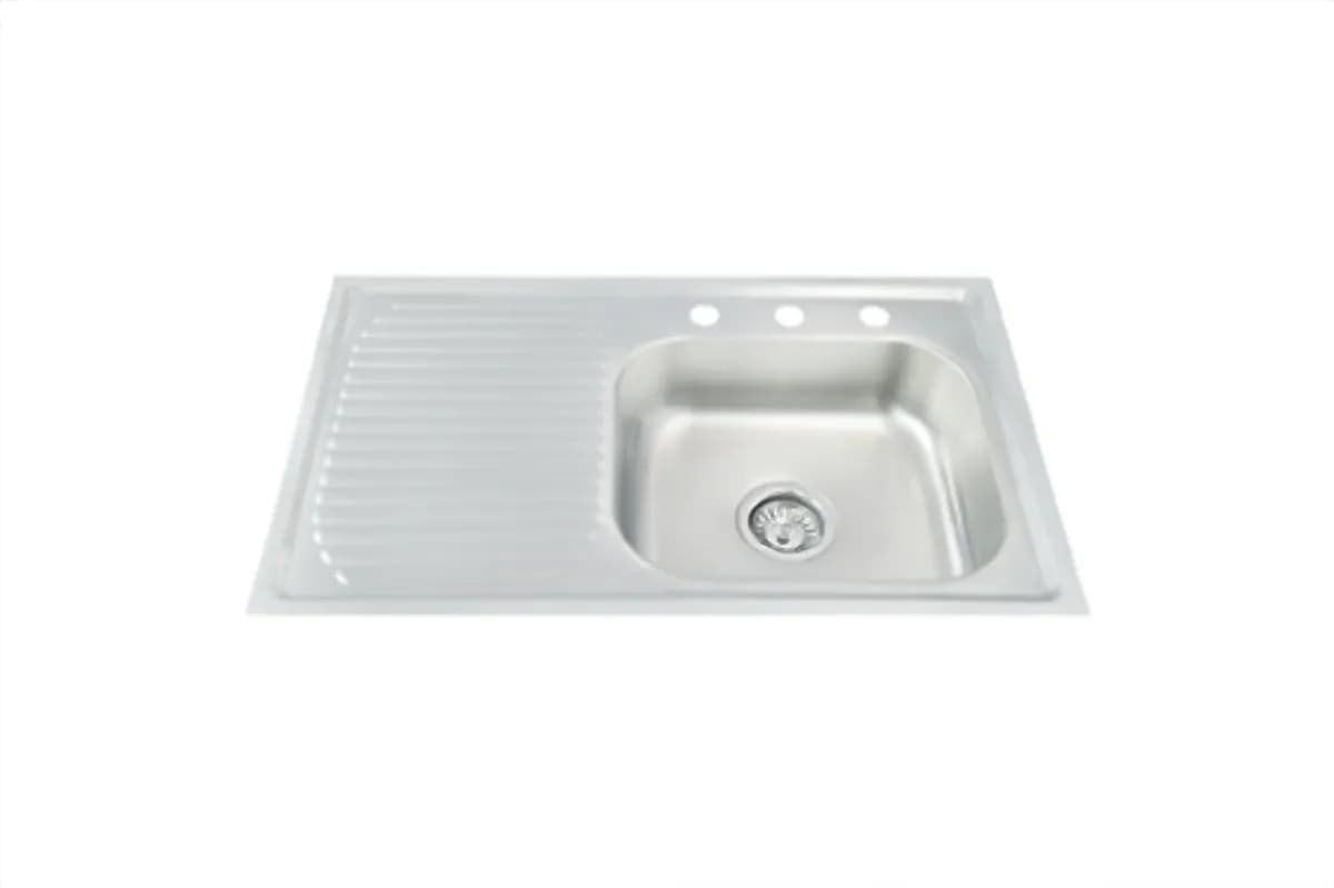 Tarja Sencilla 80x50 cm con Escurridor Izquierdo MEER - TSEI8050