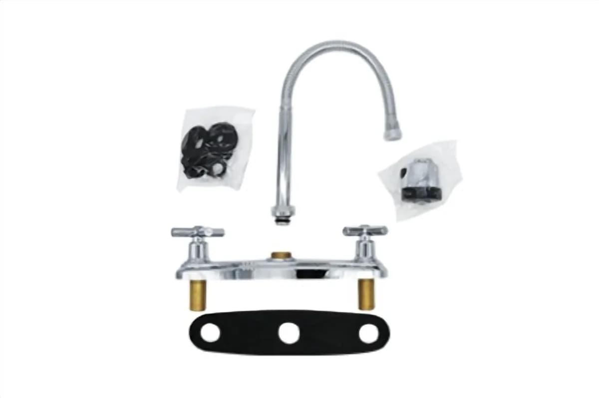 Mezcladora para Fregadero Cruceta con Cuello Flexible MEER - MZF8121FC