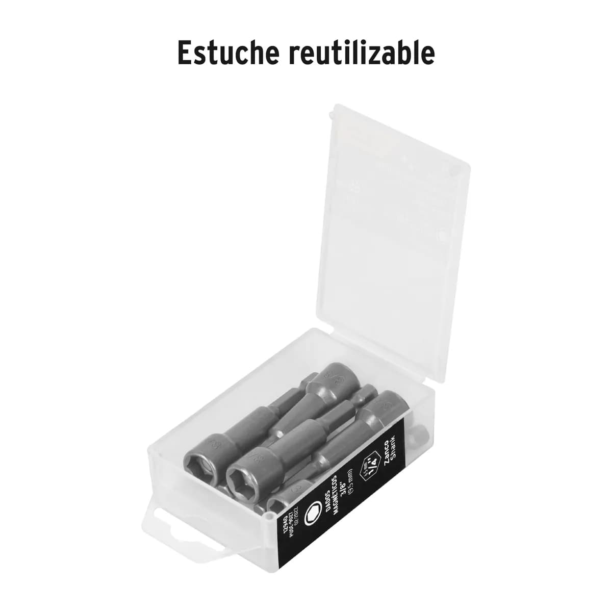 Estuche con 5 Dados Magnéticos 3/8" Truper - 12940