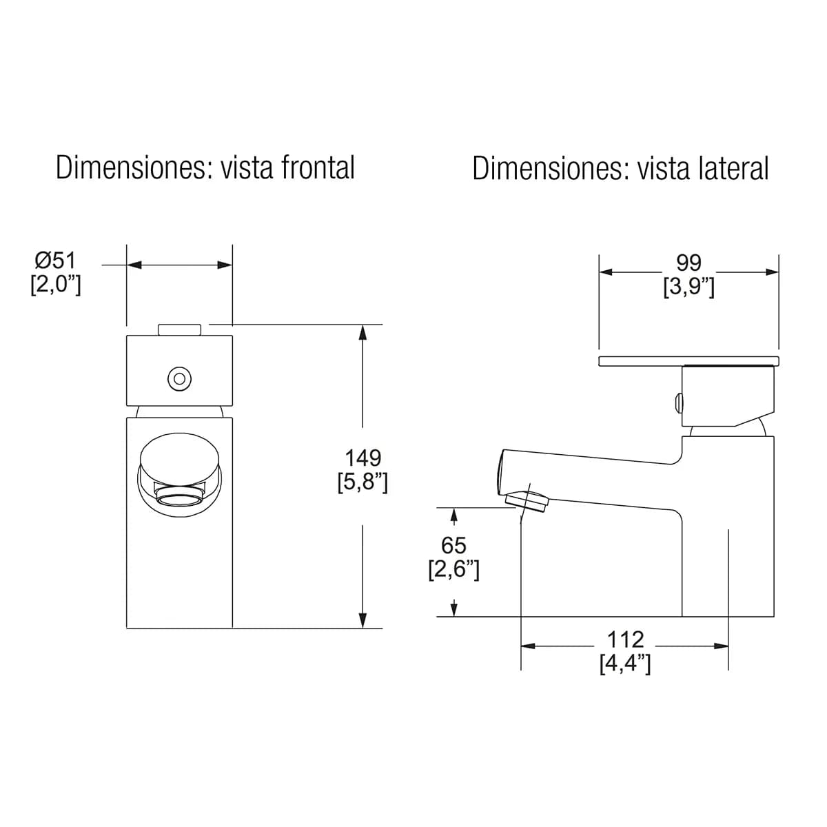 Monomando para Lavabo con Desagüe de Rejilla Helvex - EXPLORAE-907