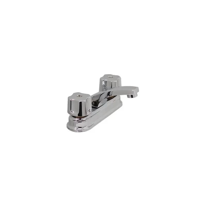 Mezcladora Rugo para Lavabo Tauro 24-Q Cromo Estrías