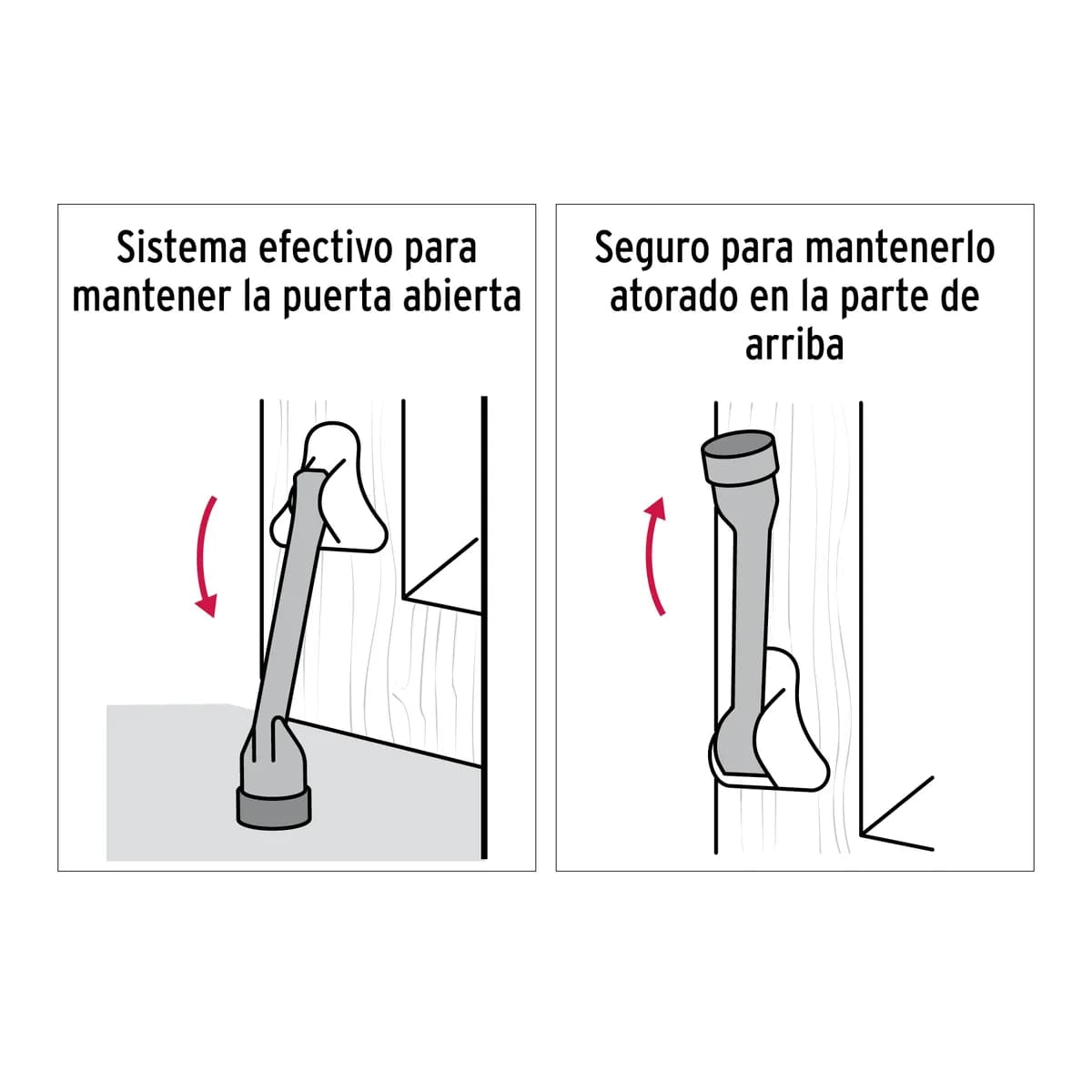Fijapuerta Metálico Cromo Hermex - 43642