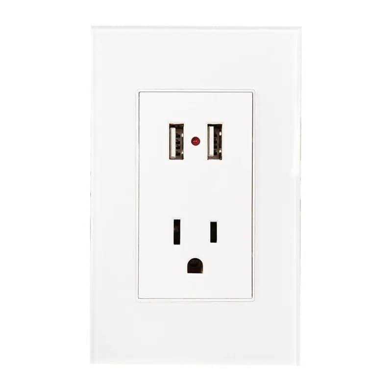 Contacto y 2 Entradas USB c/Placa Argos