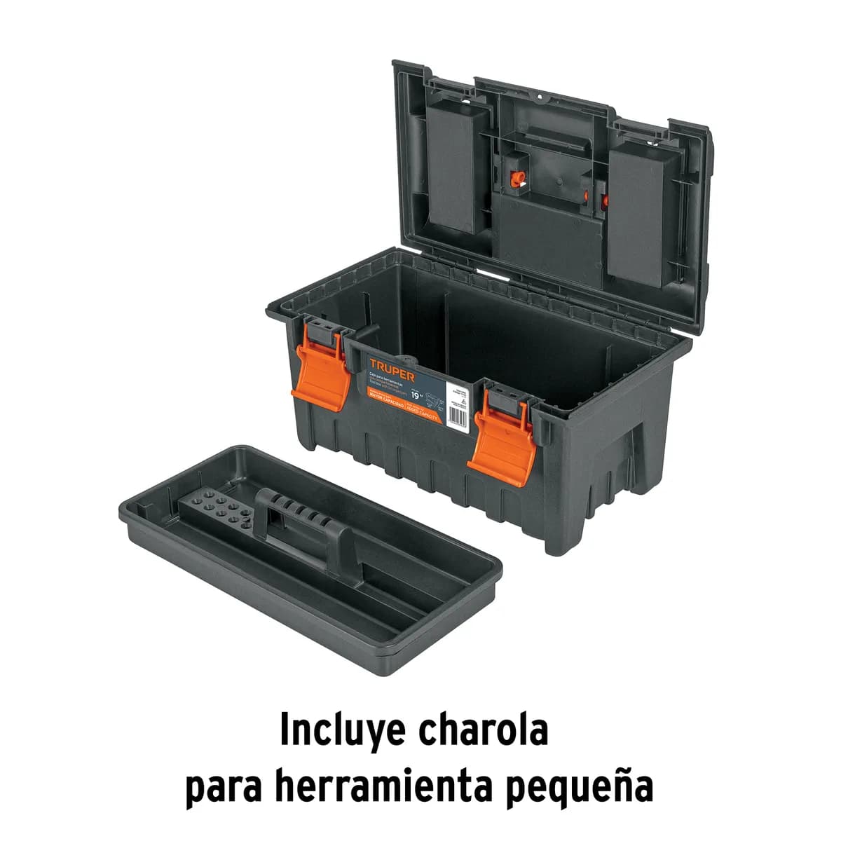 Caja de Herramientas 19" con Compartimientos Truper - 11143