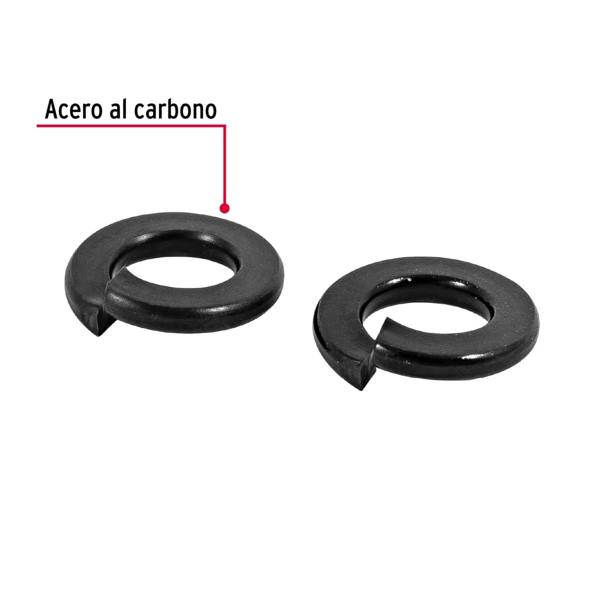 Bolsa con 200 Arandelas de Presión 3/16" Fiero - 44685