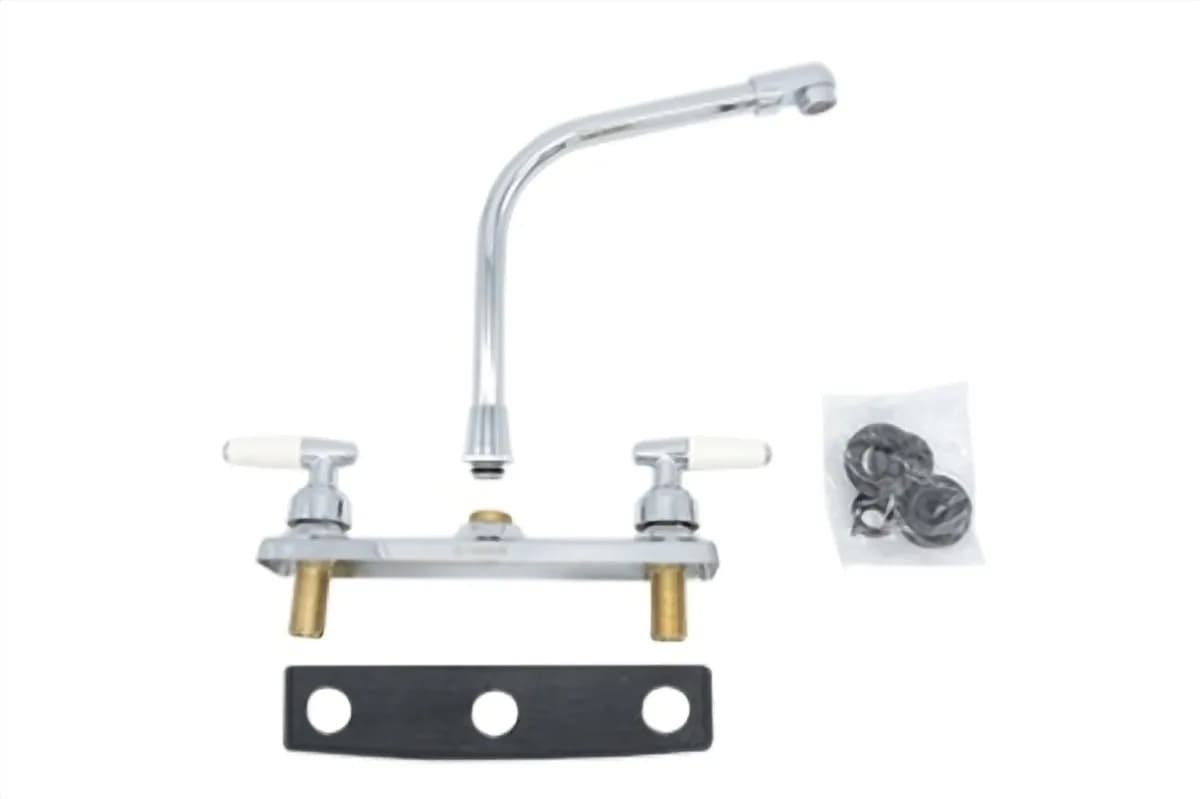 Mezcladora para Fregadero Cuello Cobra Pirulí Blanca MEER - MZF814