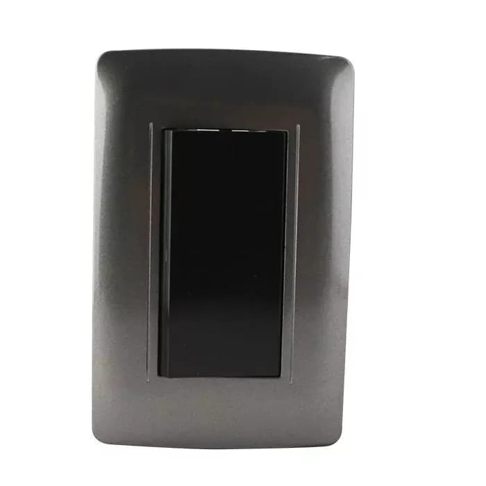 Placa Graphite con Apagador Sencillo Santul - 4501