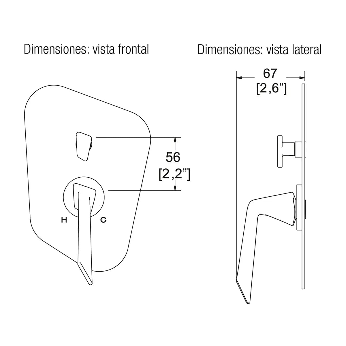Regadera Redonda Cromo con Brazo y Chapetón Explora Helvex - H-201