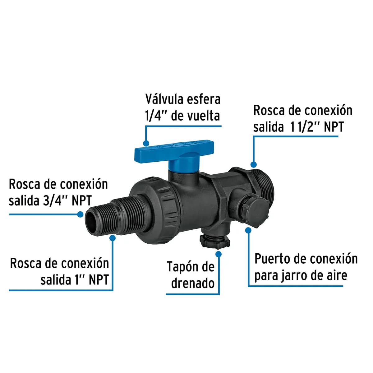 Multiconector para Tinaco Foset - 48081