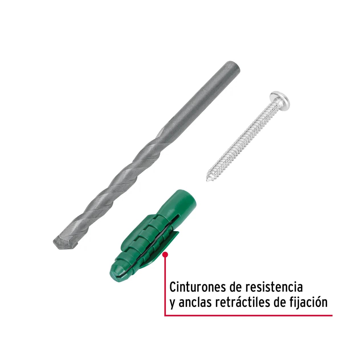 Kit 20 Taquetes Plásticos 1/2"x6" con Pija y Broca | 40162