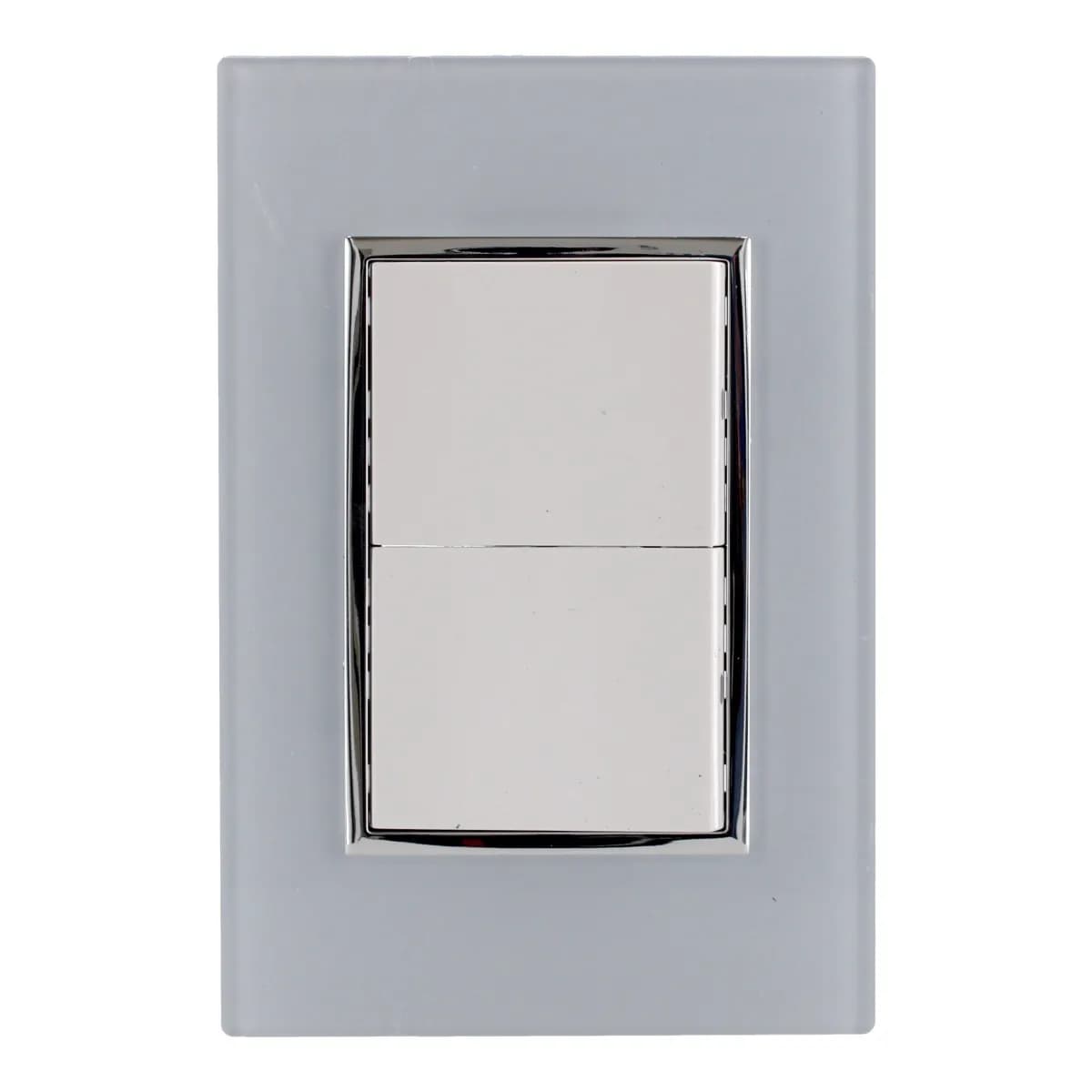 Placa Venecia Blanco con Apagador Doble Santul - 4475
