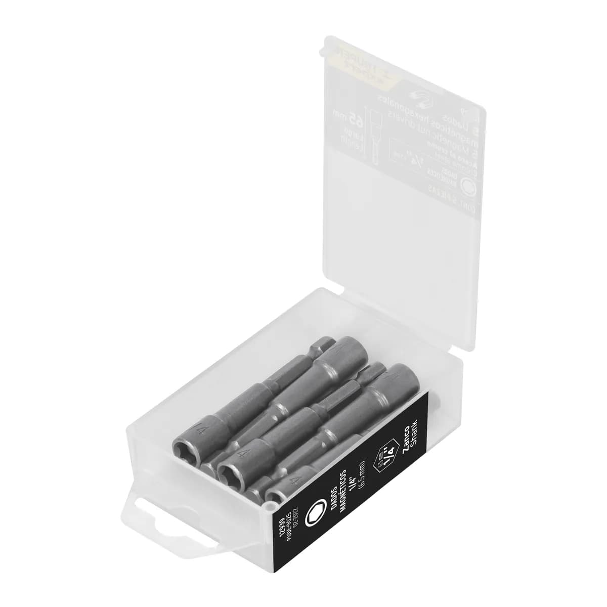 Estuche con 5 Dados Magnéticos 1/4" x 2 1/2" Truper - 12939