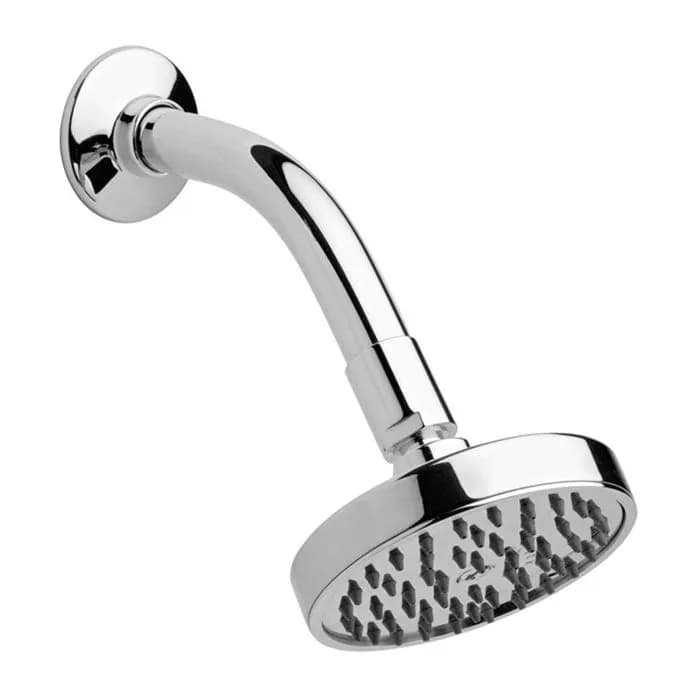 Regadera Redonda Cromo con Brazo y Chapetón Explora Helvex - H-201