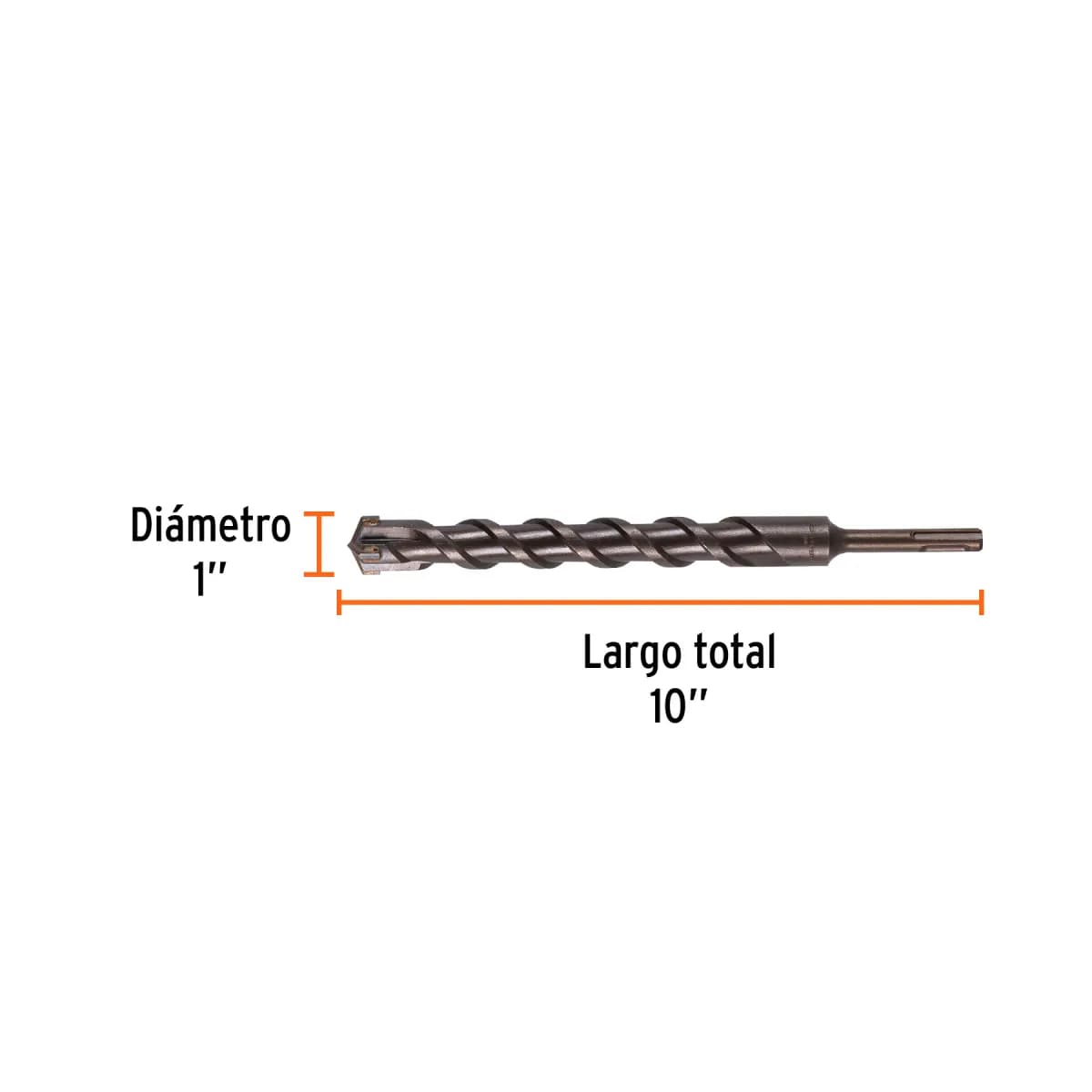 Broca SDS Plus 1" x 10" Truper 11289 | Para Concreto