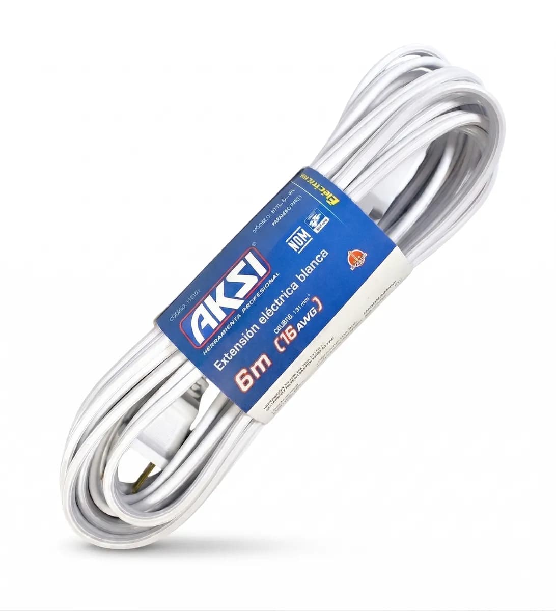 Extensión Blanca 6m Calibre 16 Aksi